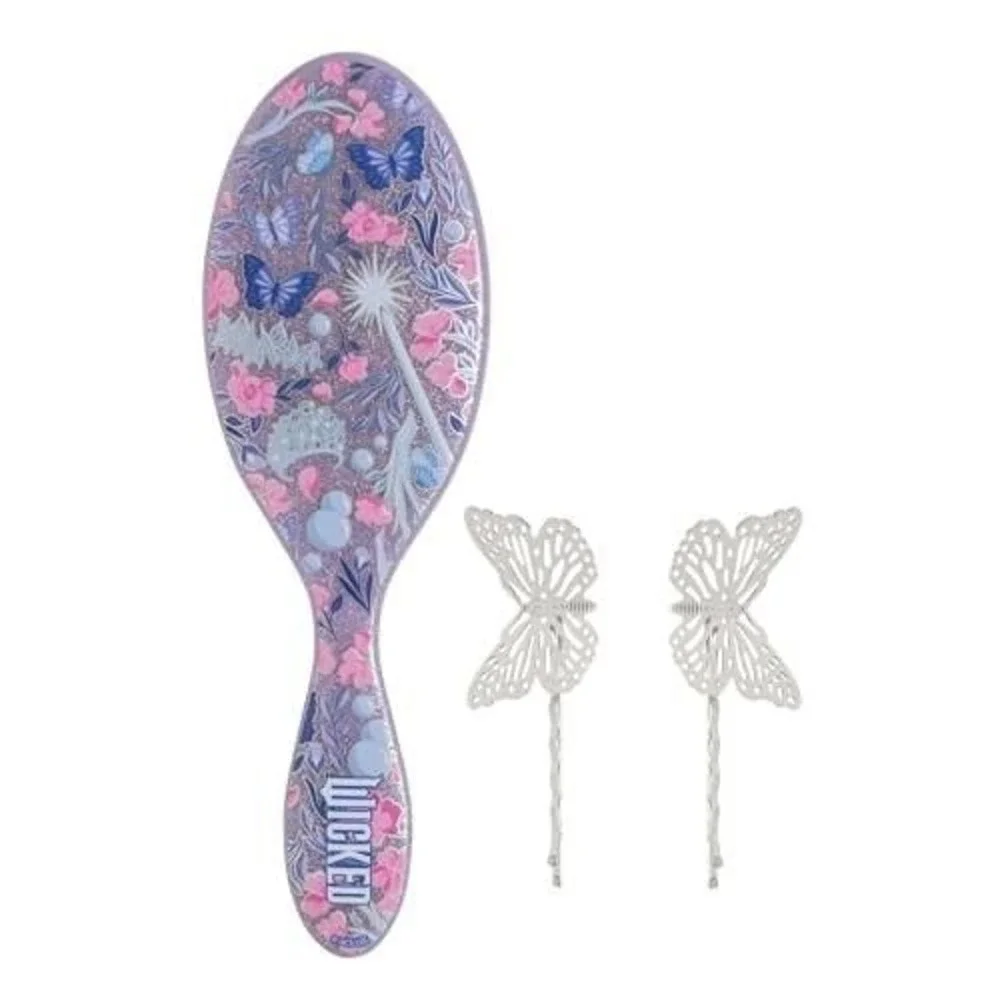 Wet Brush Glow with Glinda Original Detangler Hair Brush & Butterfly Bobbies
